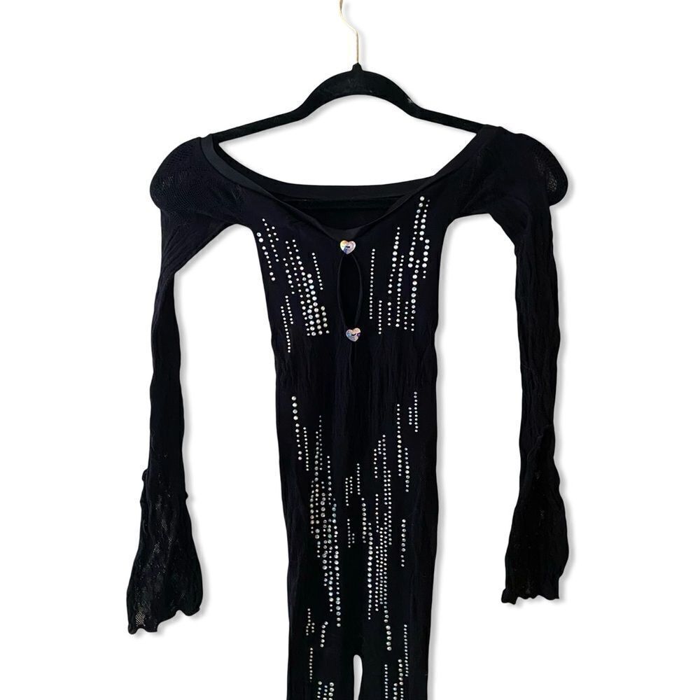 Poster Girl Adella Jumpsuit Shapewear Off The Shoulder black stretch Revolve O/S - Picture 9 of 16